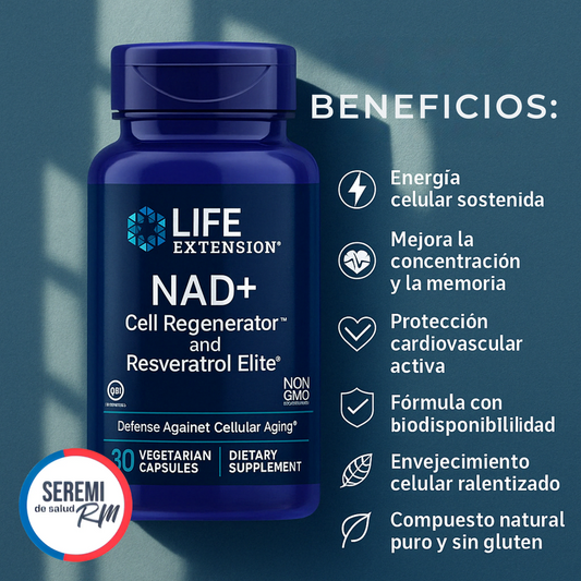 Life Extension™ NAD⁺ + Resveratrol Elite