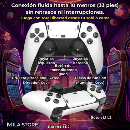 Consola Retro GameStick M15™ - +20.000 Juegos, 2 Controles y Accesorios