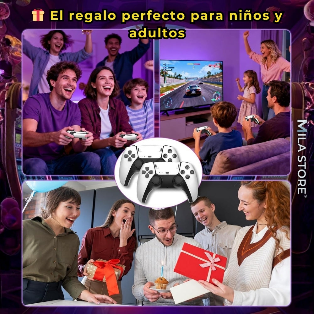 Consola Retro GameStick M15™ - +20.000 Juegos, 2 Controles y Accesorios