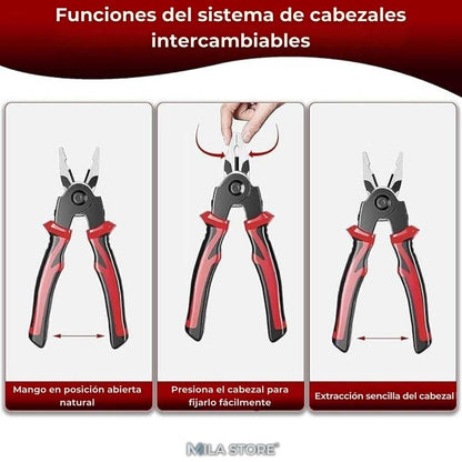 MasterFix Pro™ – Set de Alicates Eléctricos 5 en 1 para Profesionales y Hogar