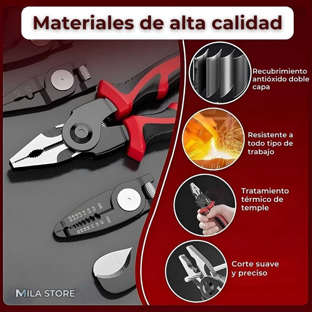 MasterFix Pro™ – Set de Alicates Eléctricos 5 en 1 para Profesionales y Hogar