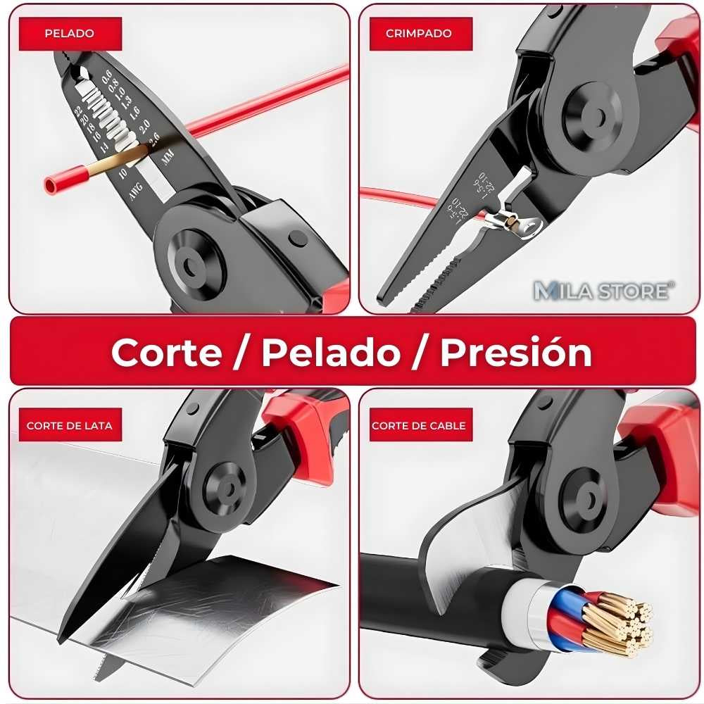 MasterFix Pro™ – Set de Alicates Eléctricos 5 en 1 para Profesionales y Hogar