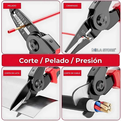MasterFix Pro™ – Set de Alicates Eléctricos 5 en 1 para Profesionales y Hogar