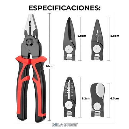 MasterFix Pro™ – Set de Alicates Eléctricos 5 en 1 para Profesionales y Hogar