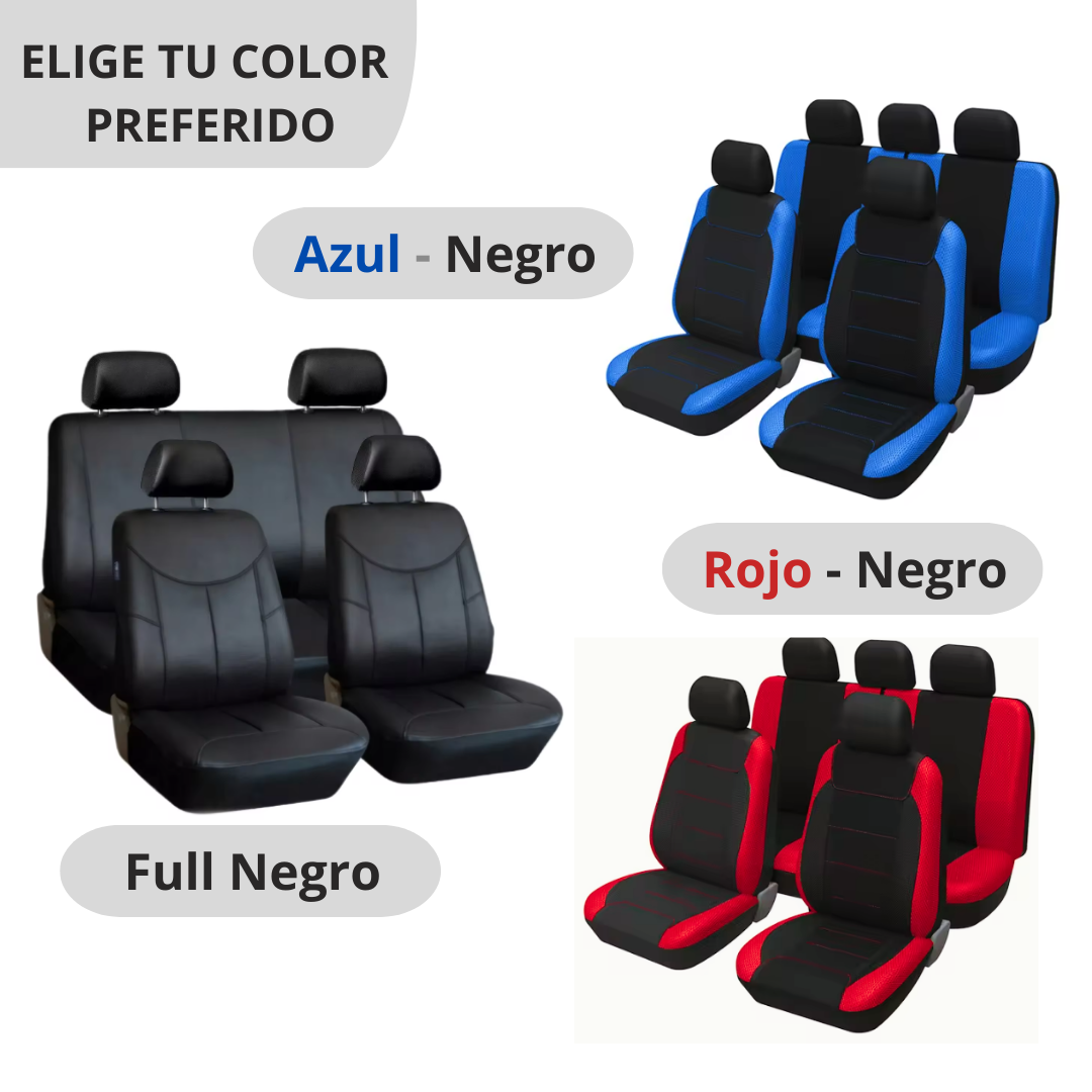 SUPER PACK FUNDAS AUTO + GOMAS