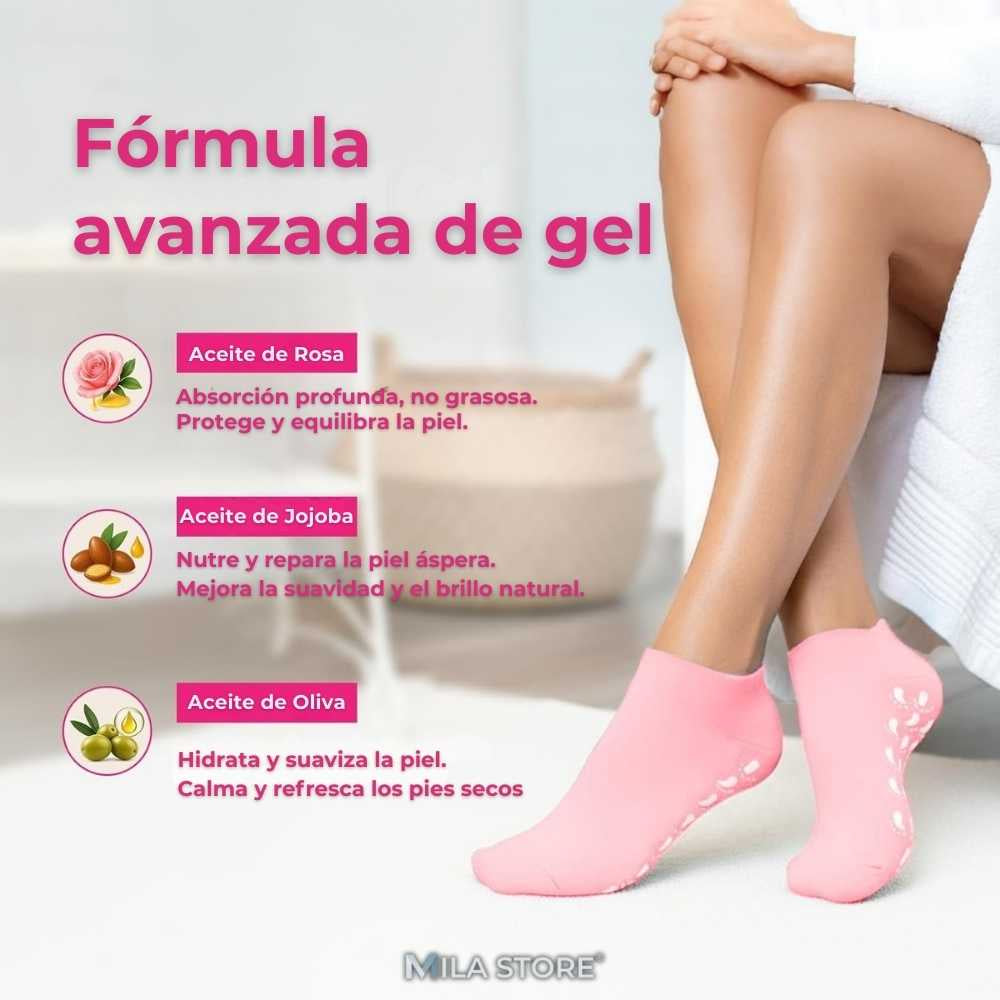 SoftFeet™ - Calcetines de Gel Hidratantes con Aceites Esenciales