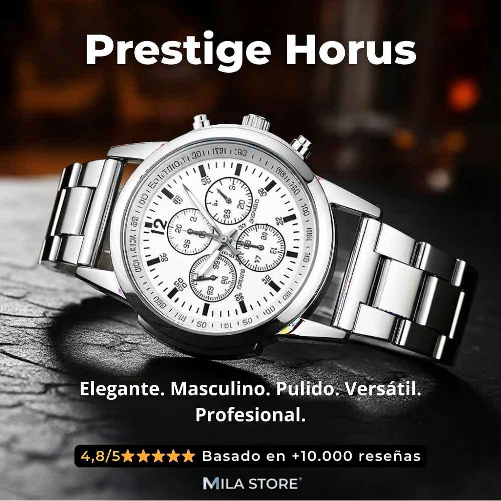 Prestige Horus - Reloj Estilo Cronógrafo Clásico
