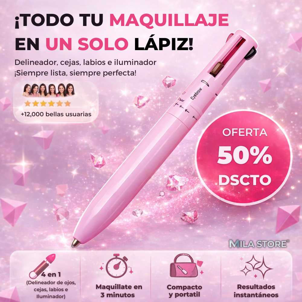 Lápiz de Maquillaje 4 en 1 Katelia Beauty Touch Up™ - Ojos, Cejas, Labios e Iluminador