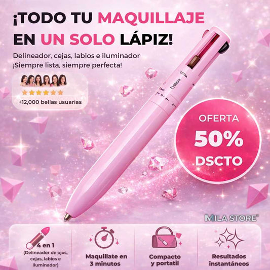 Lápiz de Maquillaje 4 en 1 Katelia Beauty Touch Up™ - Ojos, Cejas, Labios e Iluminador