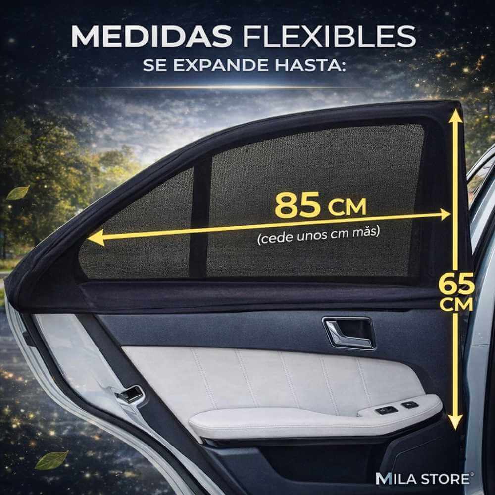 Pack 2 Mallas de Ventana Lateral de Auto
