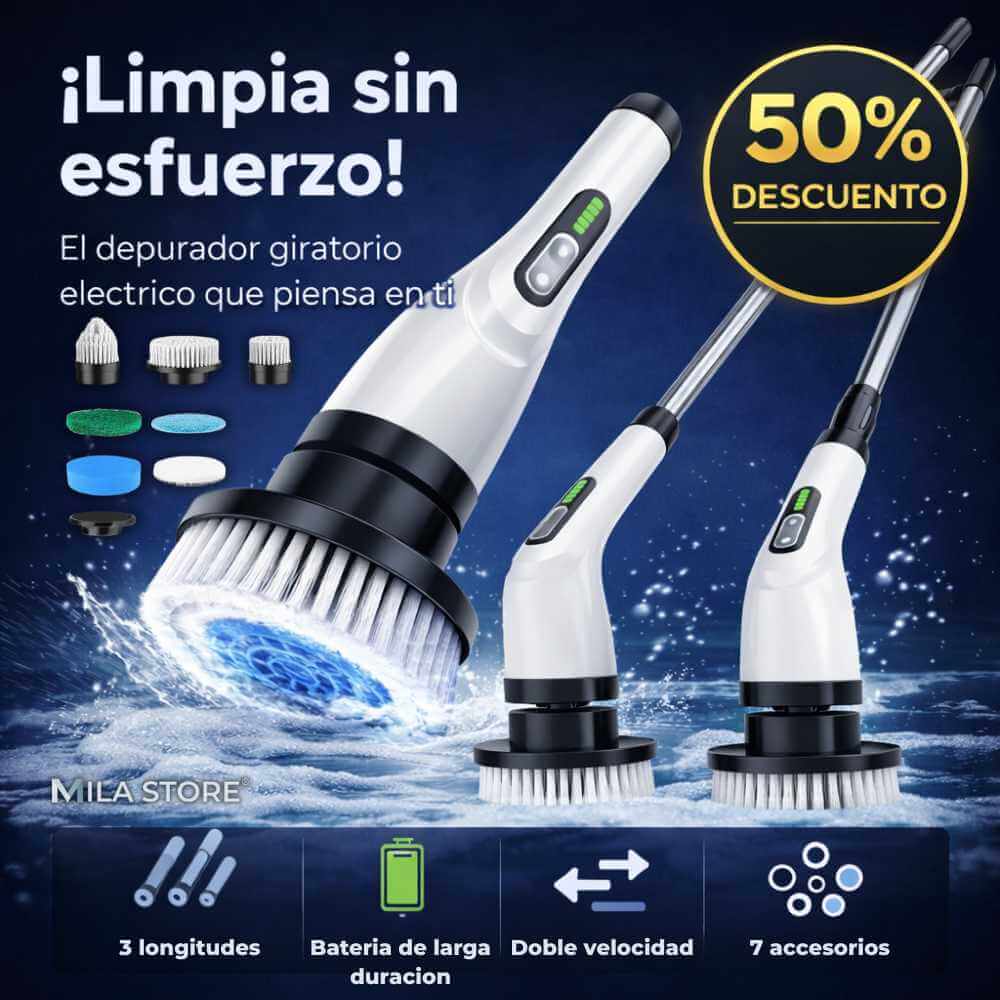 ScrubMaster™ - Cepillo Electrico Recargable 7 en 1