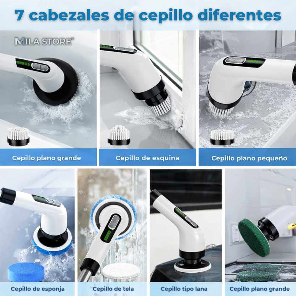 ScrubMaster™ - Cepillo Electrico Recargable 7 en 1