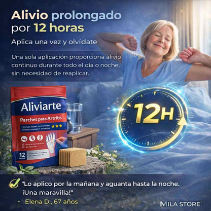 3x1 Aliviarte™ - Parches para Artritis con Alivio Natural Prolongado