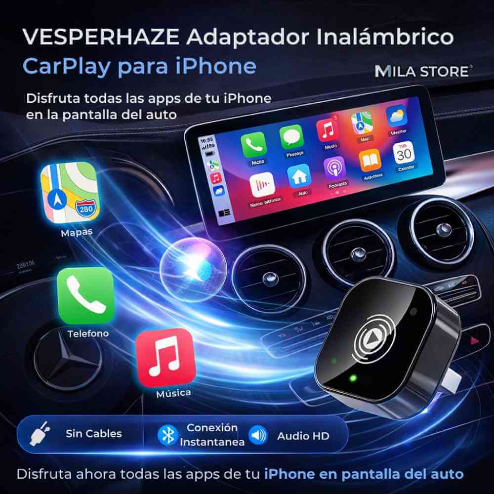 Vesperhaze™ - Adaptador Inalámbrico para CarPlay