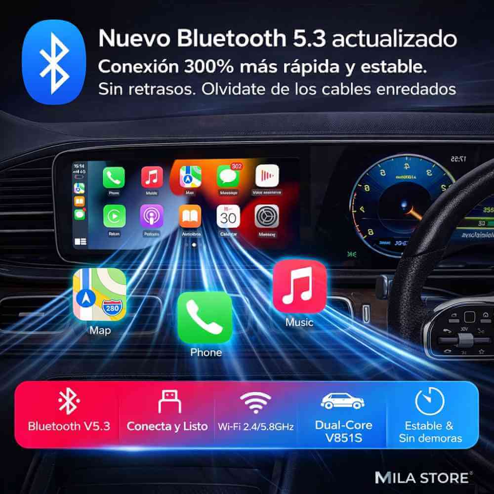 Vesperhaze™ - Adaptador Inalámbrico para CarPlay