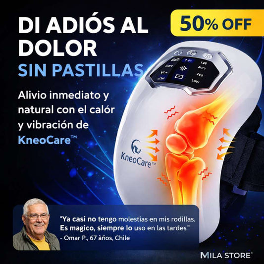 KneoCare™ - Masajeador de rodilla con terapia infrarroja, calor y vibración