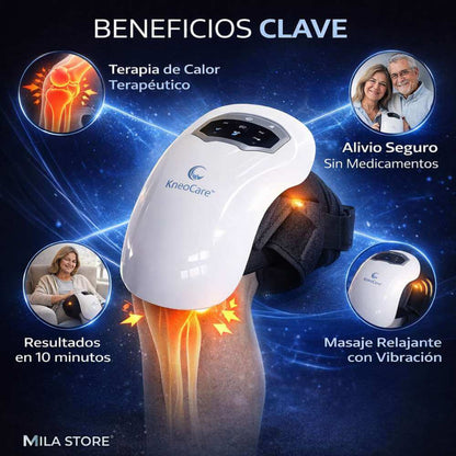 KneoCare™ - Masajeador de rodilla con terapia infrarroja, calor y vibración