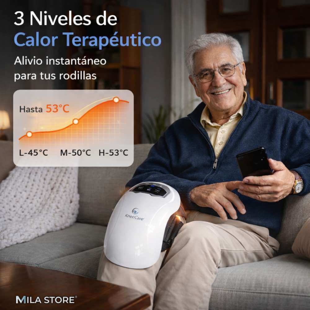 KneoCare™ - Masajeador de rodilla con terapia infrarroja, calor y vibración