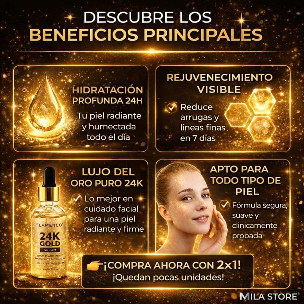 2x1 Serum Gold 24k de Flamenco® (100ML)