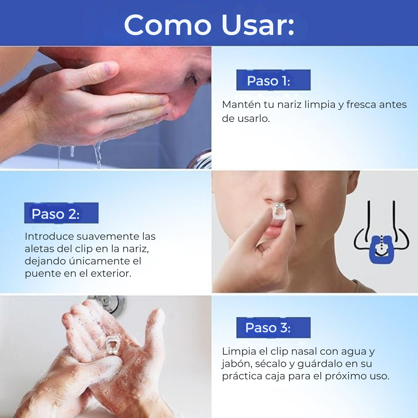 Clip Magnético Antironquidos - SnoreLess™