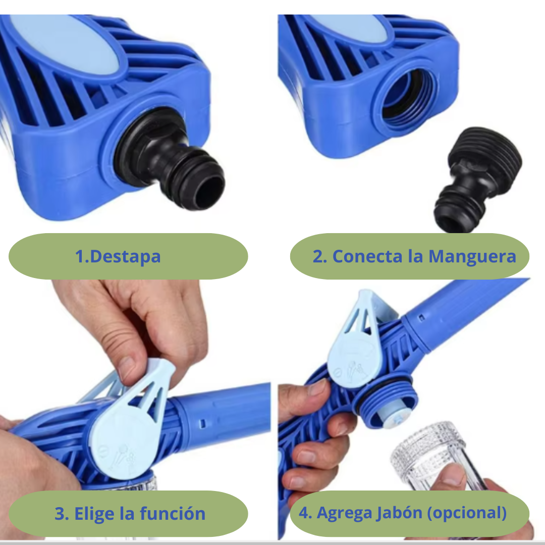 PULVERIZADORA DE AGUA PRESION 8 en 1