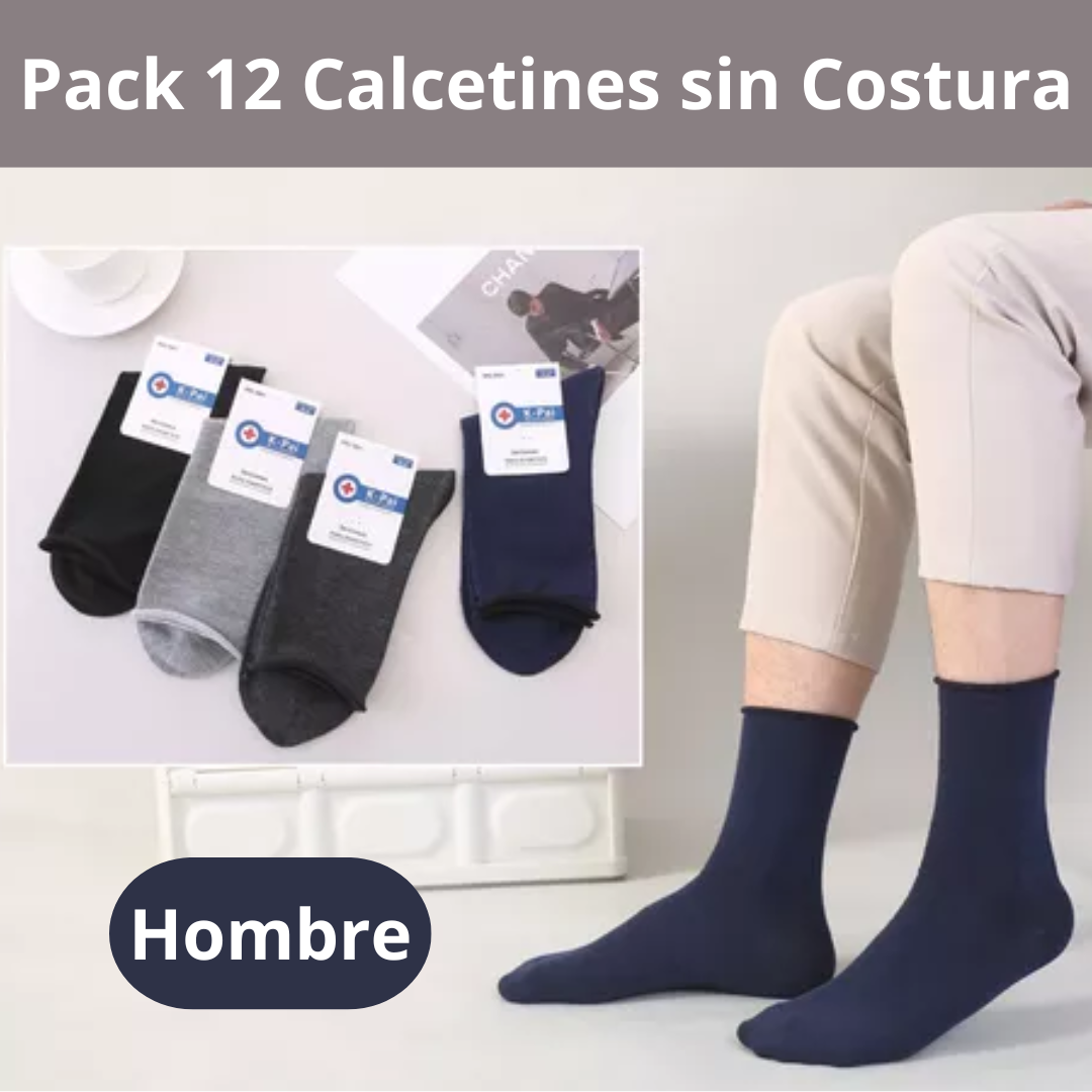 Pack 12 Pares de Calcetines Sin Costura