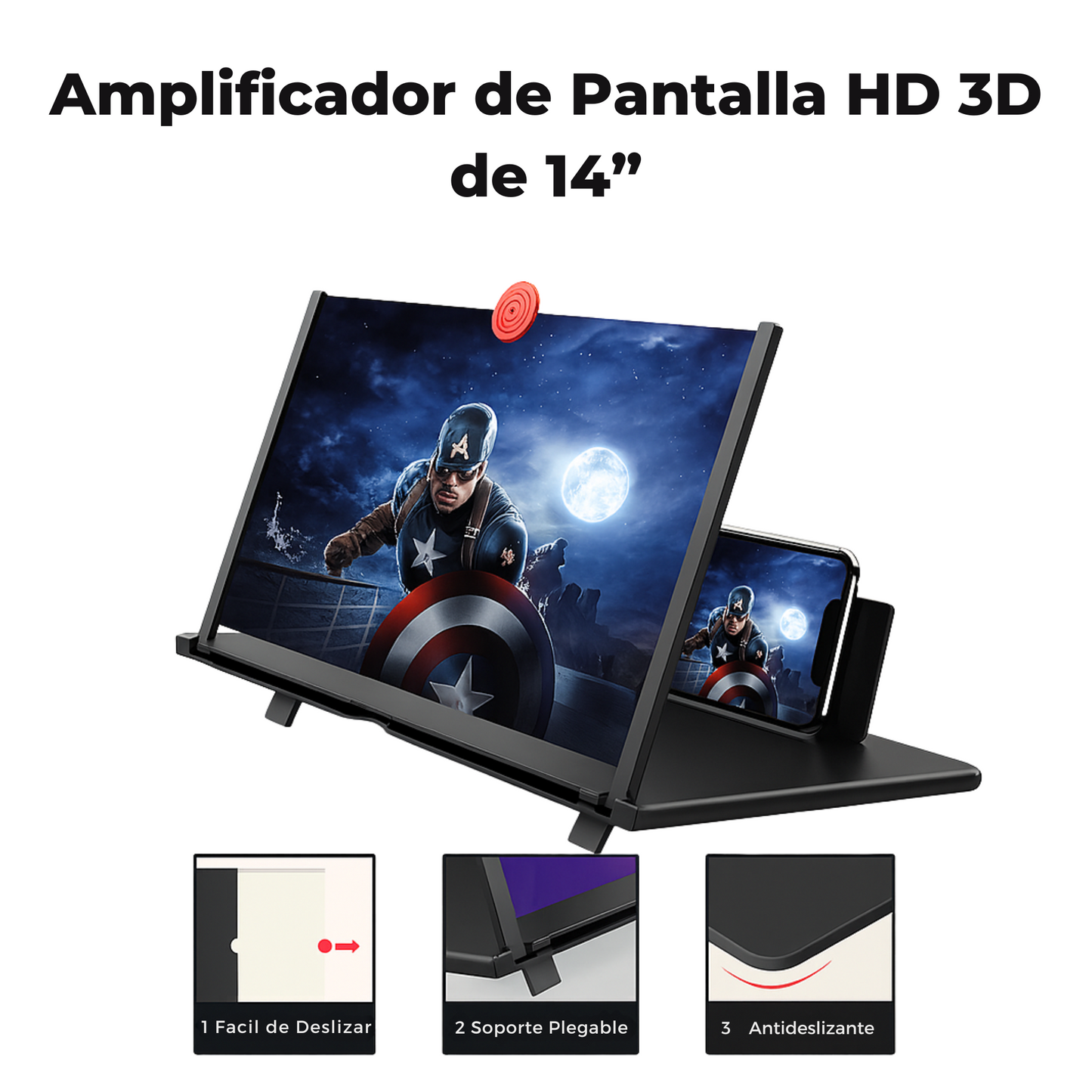Amplificador de Pantalla HD 3D de 14”