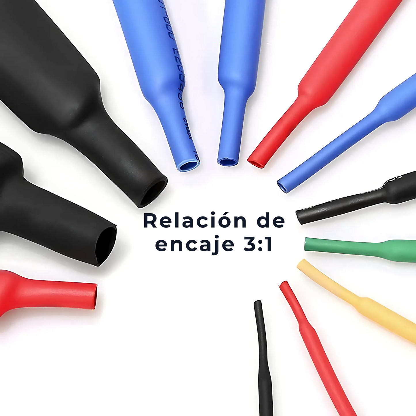 Pack De 180 Tubos Termorretráctiles Para Cables - HeatTube™