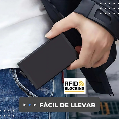 Billetera Doble Ranura con Protección Antirrobo y Clonación RFID