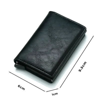 Billetera Doble Ranura con Protección Antirrobo y Clonación RFID