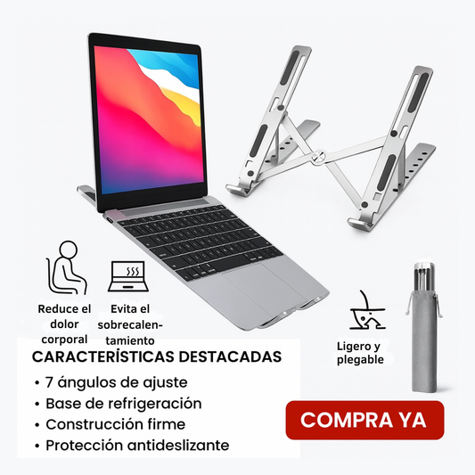 Soporte de Aluminio para Notebook