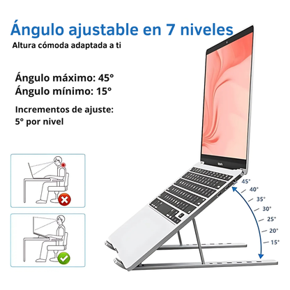 Soporte de Aluminio para Notebook