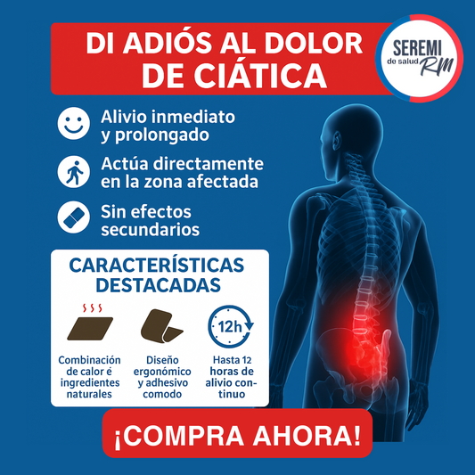 Parches para el Alivio del Dolor de Ciática - One Depot™ (8 Pcs)