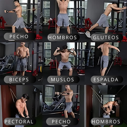 Pack de 5 Bandas de Resistencia + Accesorios y Guia de Ejercicios - FitBand™