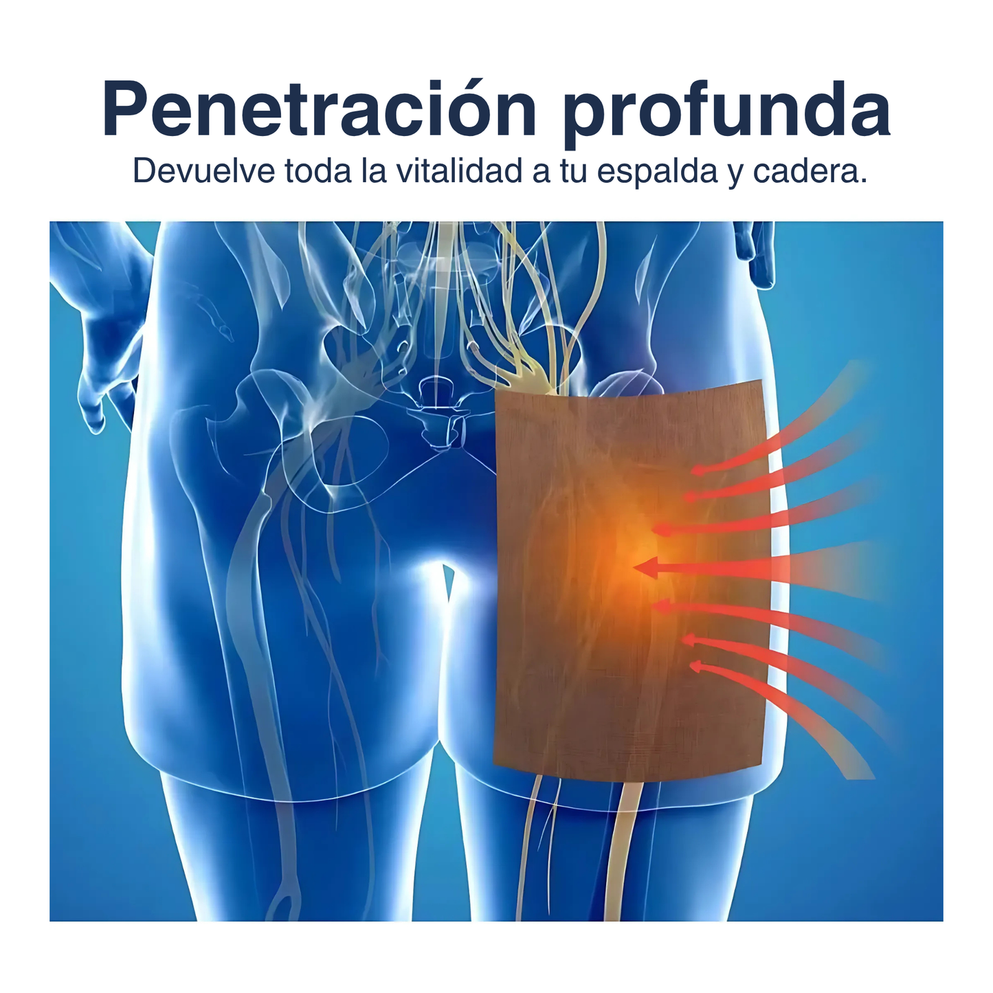 Parches para el Alivio del Dolor de Ciática - One Depot™ (8 Pcs)