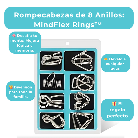 Rompecabezas de 8 Anillos: MindFlex Rings™