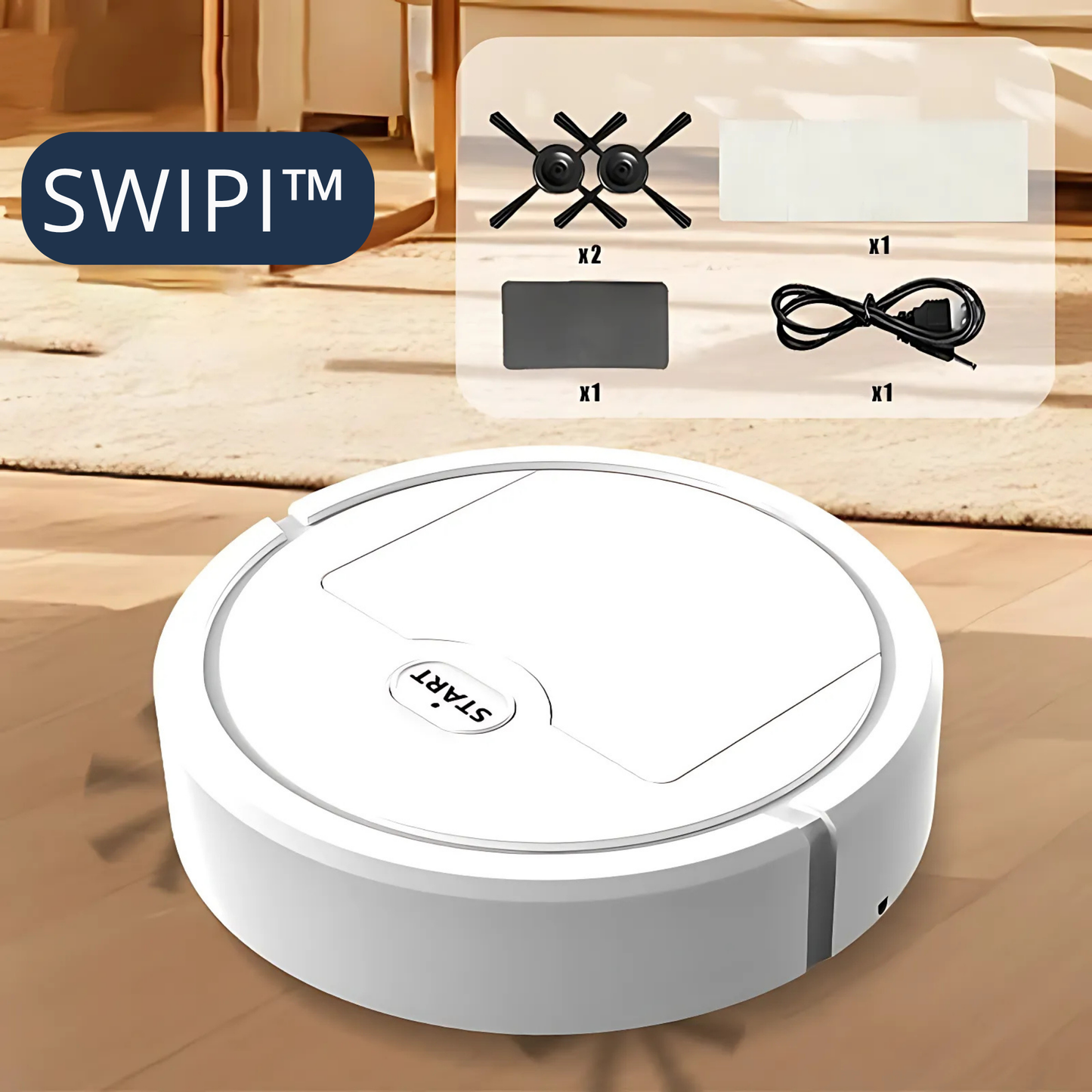 Mini Aspiradora y Trapeador Inteligente - Swipi™