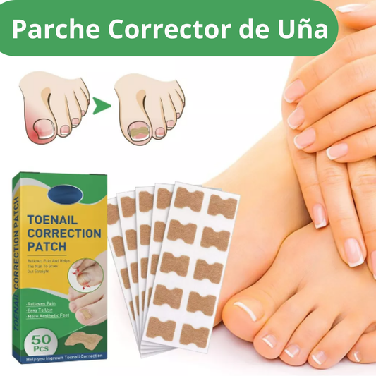 50 Parches Correctores Uñas