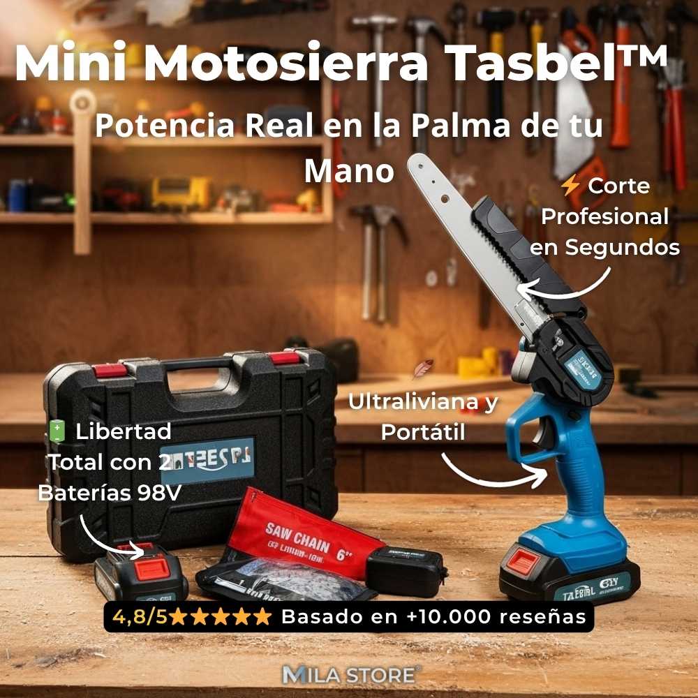 Mini Motosierra Tasbel™ 98V + 2 Baterías