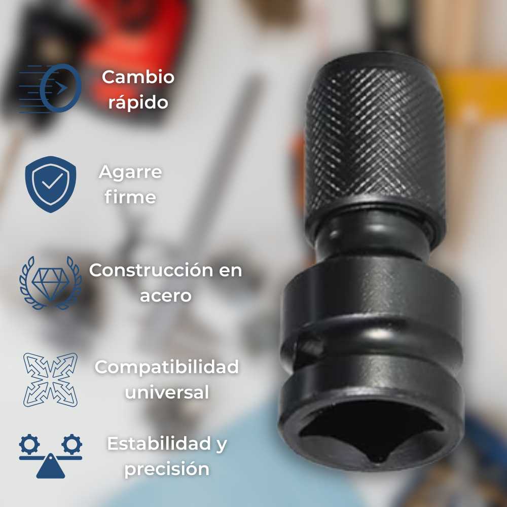 PowerDrive™ - Adaptador de Impacto de Alta Precisión (De 1/2'' a Punta 1/4'')