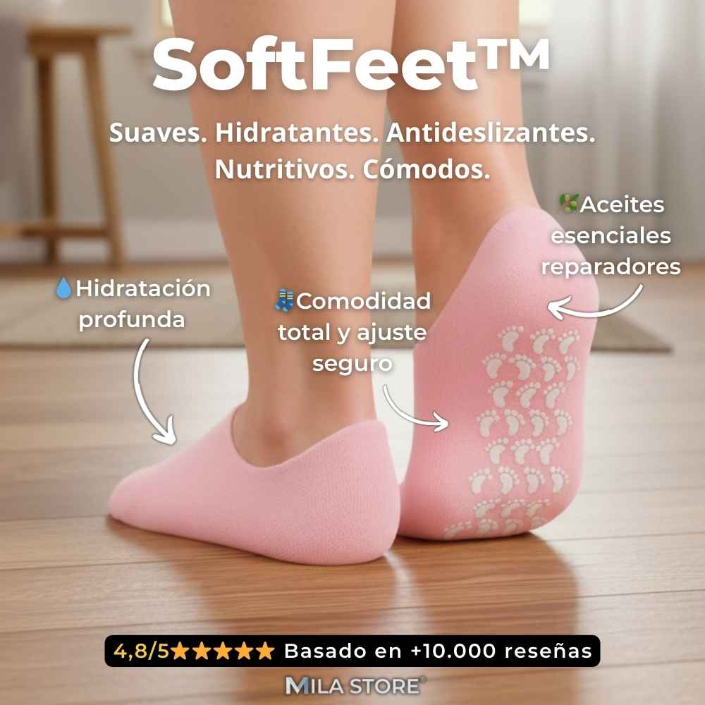 SoftFeet™ - Calcetines de Gel Hidratantes con Aceites Esenciales