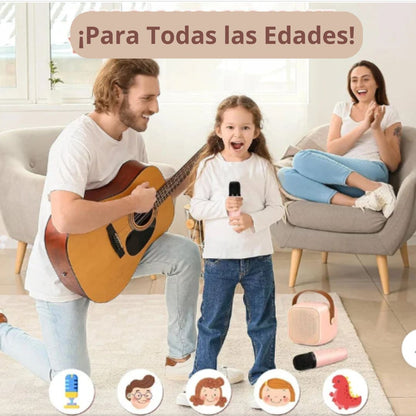 MINI KARAOKE PORTATIL CON MICROFONO