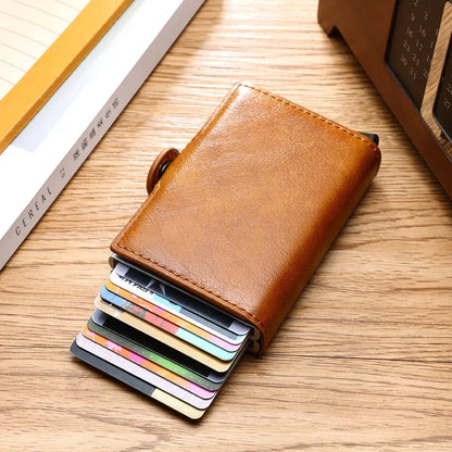 Billetera Doble Ranura con Protección Antirrobo y Clonación RFID