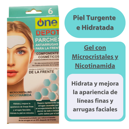 Parche Antiarrugas Gel Frente x6