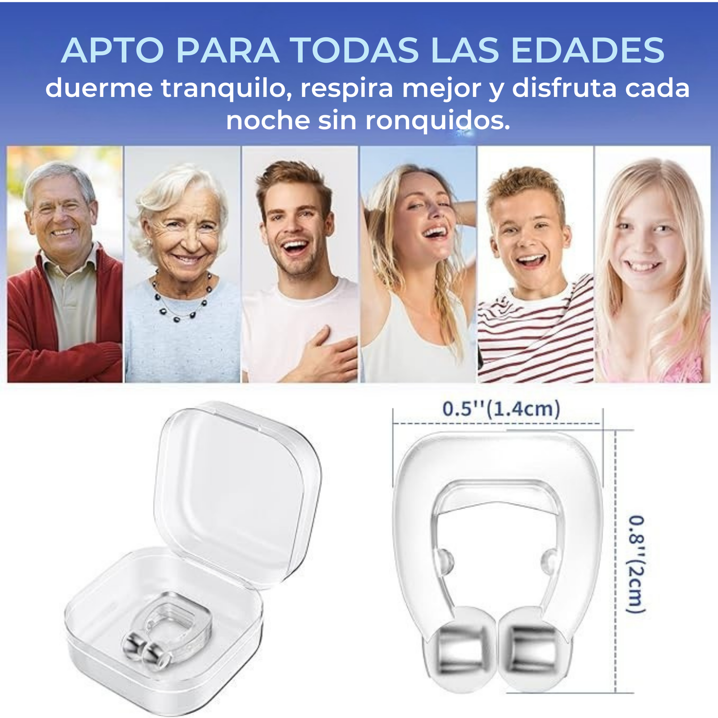Clip Magnético Antironquidos - SnoreLess™