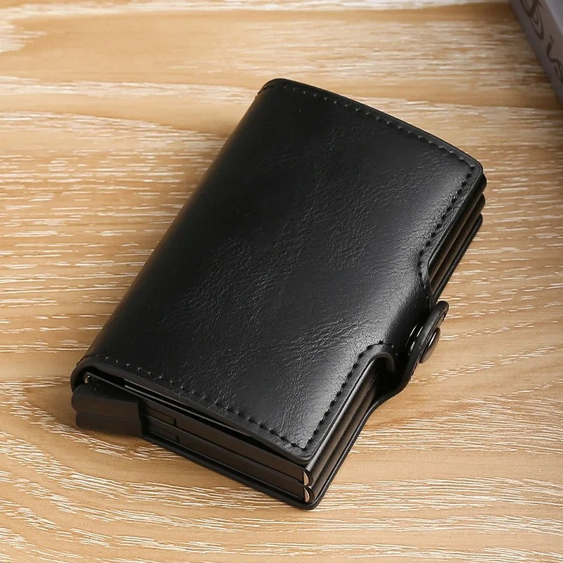 Billetera Doble Ranura con Protección Antirrobo y Clonación RFID