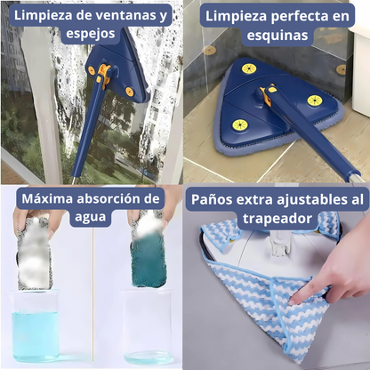 Trapeador Triangular Inteligente 360°