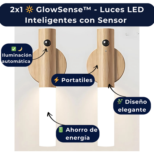 PACK 2X1 🔆 GlowSense™ - Luces LED Inteligentes con Sensor