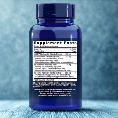 Life Extension™ NAD⁺ + Resveratrol Elite