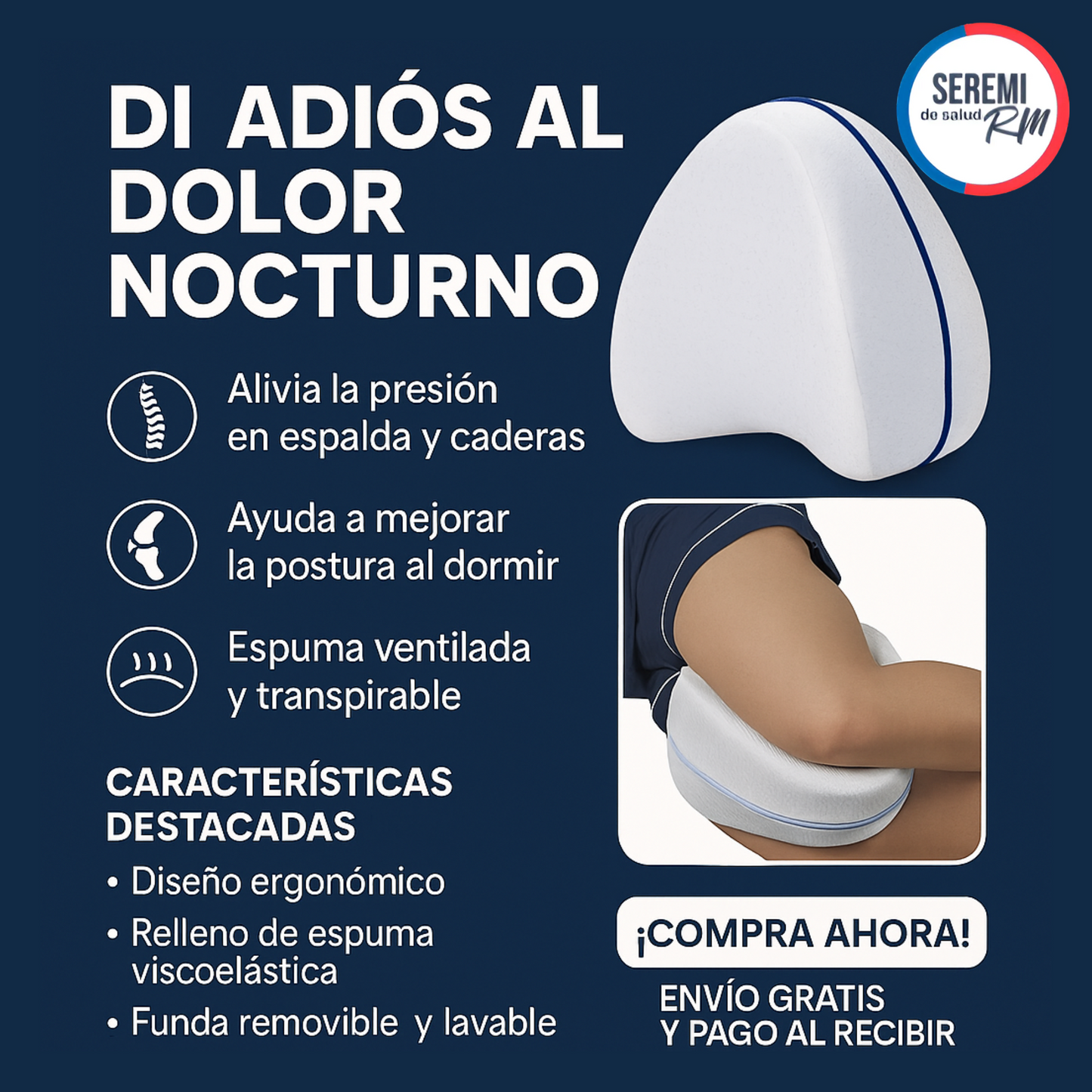 Almohada Ergonómica SlipBest™ - La Revolución para tu Descanso Está Aquí